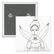 La reine féerique badges publicitaires