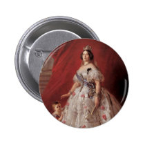 La Reine Isabella II de l'Espagne badges publicitaires
