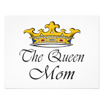 La reine, maman ! Idées de T-shirt et de cadeau po Invitations Personnalisées