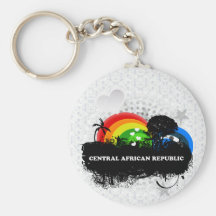 La république centrafricaine fruitée mignonne porte-clé