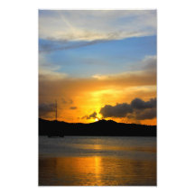 La République Dominicaine de coucher du soleil de  Photos D’art