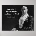 La résistance à la tyrannie est obéissance à Dieu Posters