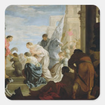 La réunion d'Anthony et de Cléopâtre, c.1645 Stickers Carrés