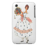 La robe de dentelle d'illustration de mode fleurit coque iPhone 3