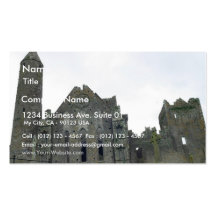 La roche de Cashel ruine autour des tours Modèle De Carte De Visite