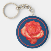 la rose porte-clef