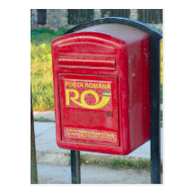 La Roumanie, boîte de courrier Cartes Postales