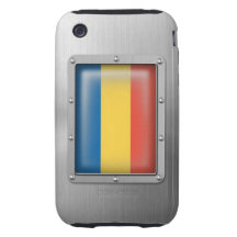 La Roumanie en acier inoxydable Coque Tough iPhone 3
