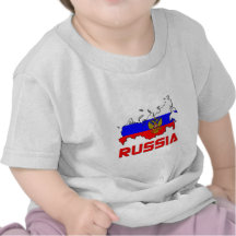 La Russie avec la crête T-shirts
