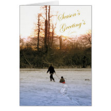 La salutation de la saison cartes de vœux