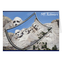 La TA Rushmore - carte postale pittoresque courbée