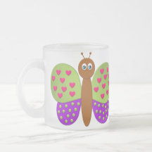 La tasse du papillon d'imaginaire de bonbon