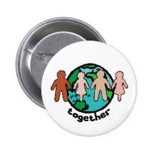 La terre conçoivent ensemble badges