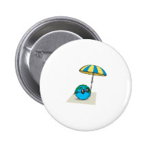 La terre sur la conception de plage badges