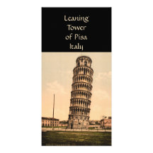 La tour penchée de Pise, Toscane, Italie Cartes Avec Photo
