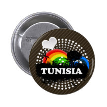 La Tunisie fruitée mignonne Badge Avec Épingle