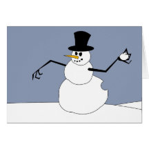 La vengeance du bonhomme de neige cartes de vœux