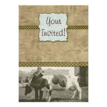 La vie de ferme invitation personnalisable