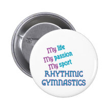 La vie de gymnastique rythmique, passion, sport badges