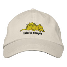 La vie est casquette brodé simple casquettes brodées