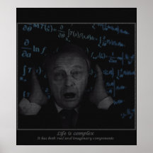 La vie est complexe affiche