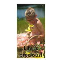 La vie est précieuse ! cartes avec photo