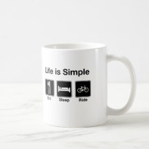 La vie est simple mangent le tour de sommeil mugs