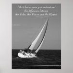 La vie est une meilleure - voile - affiche