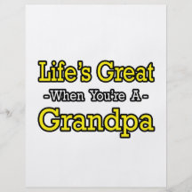 La vie grande quand vous êtes un grand-papa prospectus