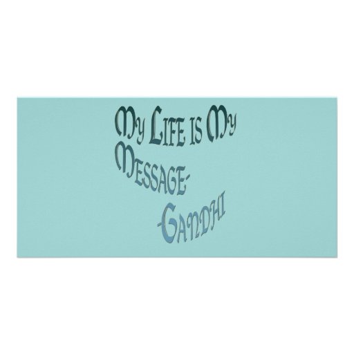 la vie ~*My est ma citation de Message*~ Gandi Cartes Avec Photo
