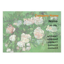 La vie toujours - roses roses par Vincent van Gogh Cartes De Visite Personnelles