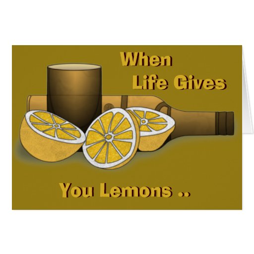 La vie vous donne des citrons carte de vœux