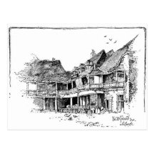 La vieille auberge de tabard carte postale