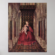 La Vierge et l'enfant avant janvier Van Eyck Posters