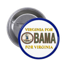 La VIRGINIE POUR le bouton d'OBAMA Badge