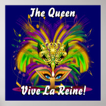 La vue de la Reine de mardi gras note svp Affiches