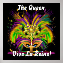 La vue de la Reine de mardi gras note svp Posters