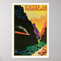 La Yougoslavie van Visitez Print