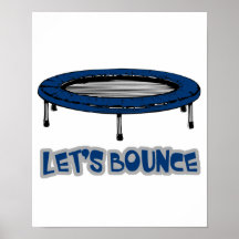 Laat de Trampoline van de Sprong Afdruk