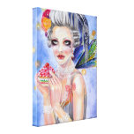 Laat hen eten cupcake canvas print  