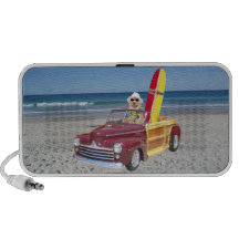 Laboratoire de sourire conduisant un Woodie Haut-parleur iPhone