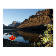Lac et glacier bow carte postale