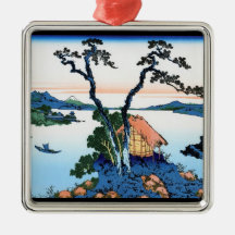 Lac Suwa dans la province de Shinano Hokusai Décorations Pour Sapins De Noël