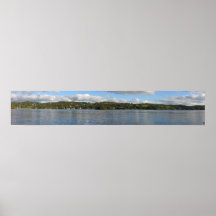 Lac Windermere panoramique Affiche