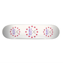 Lacrosse de vantardise de droites skateboard customisable