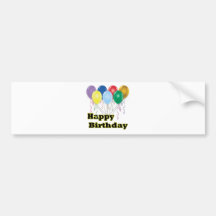 L'adhésif pour pare-chocs de joyeux anniversaire m adhésifs pour voiture