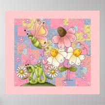 L'affiche badine le rose de jardin de correction d