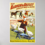 L'affiche de cirque de Barnum et de Bailey