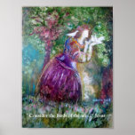 "L'affiche de princesse et des oiseaux"