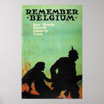 L'affiche de propagande "se rappellent la Belgique